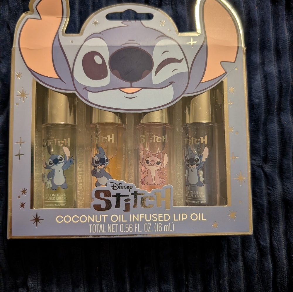 Disney Stitch Coconut Lip Oil Collection